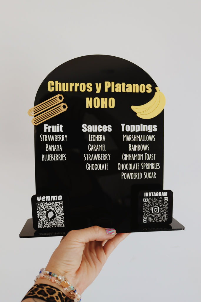 Custom business QR code sign