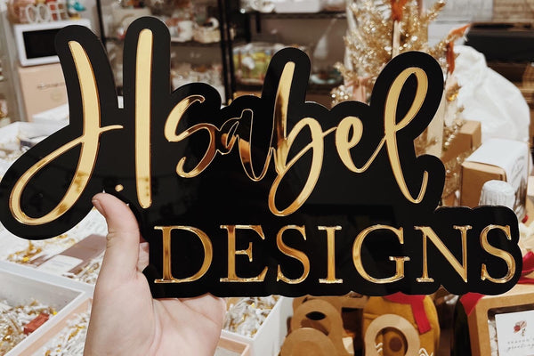 business logo acrylic sign