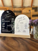Baby shower acrylic bar menu