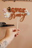 Custom acrylic birthday cake topper