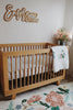 Custom wood baby nursery name sign
