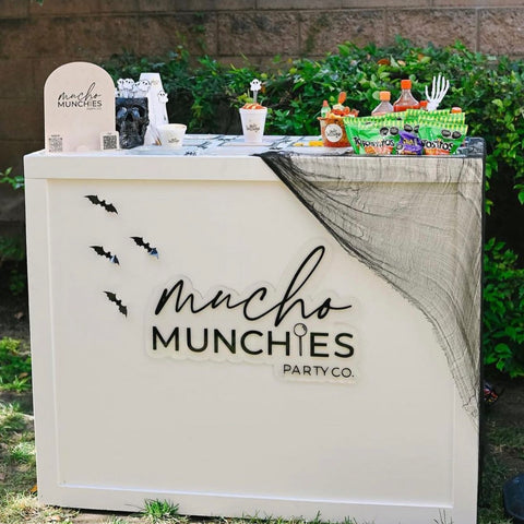 Custom Mobile Bar Cart Sign with Logo