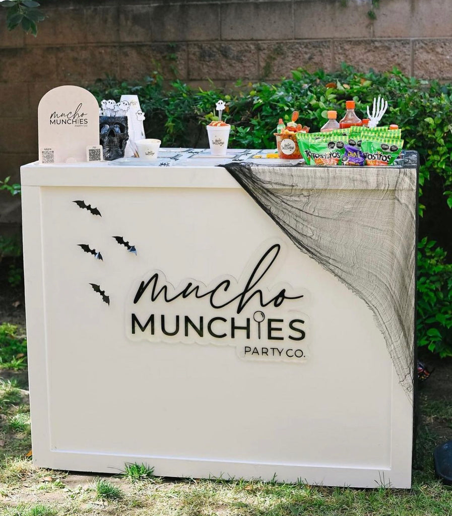 Custom Mobile Bar Cart Sign with Logo
