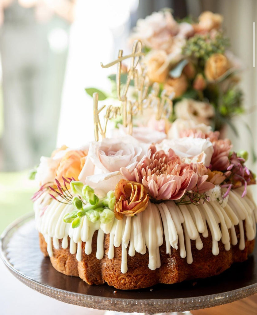 Custom acrylic wedding cake topper