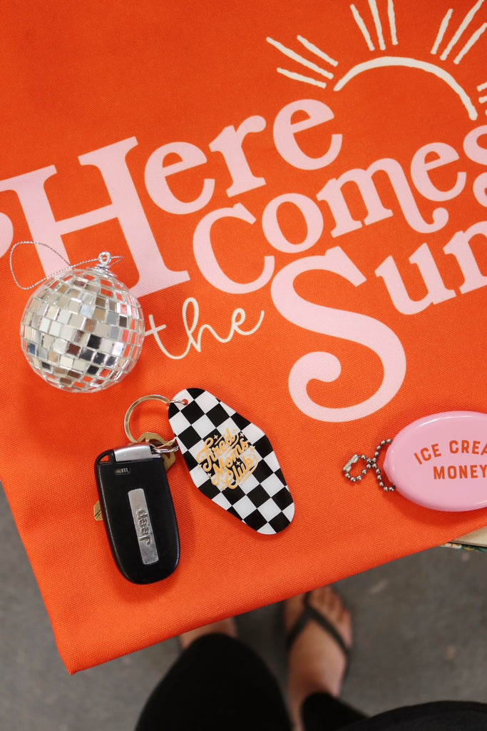Tired mom keychain gift