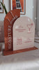 Signature drinks acrylic bar menu